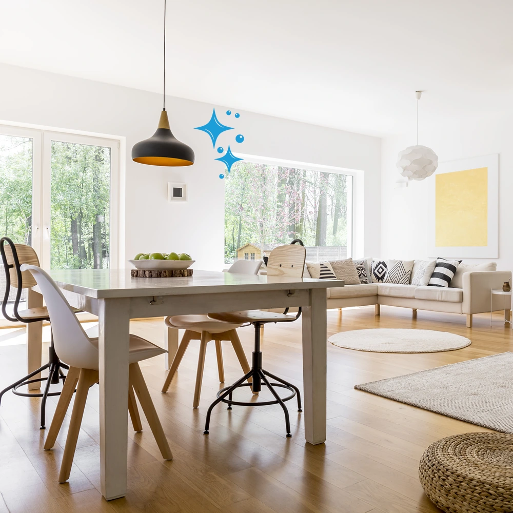 Residential Cleaning – Clean Dining Room Residential Cleaning - Clean Dining Room