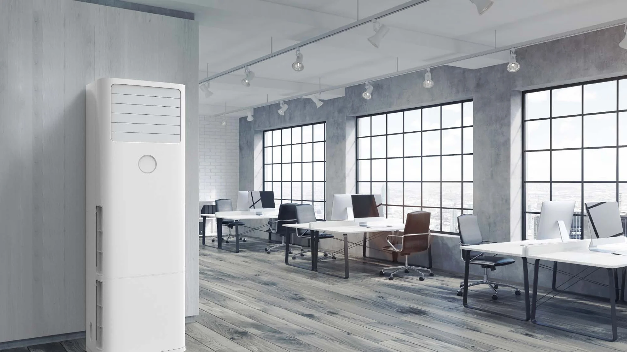 Floor Mounted Air Conditioner in the Office