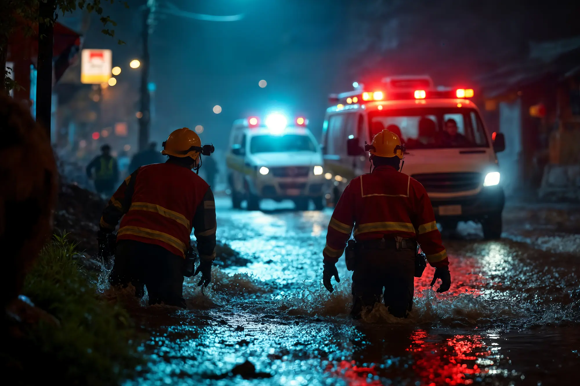 Flooded Street of Metro Manila after Typhoon