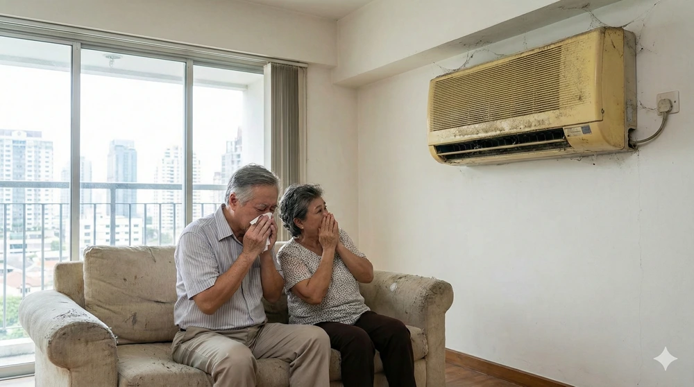 Dirty Aircon Affecting Seniors Living in the House