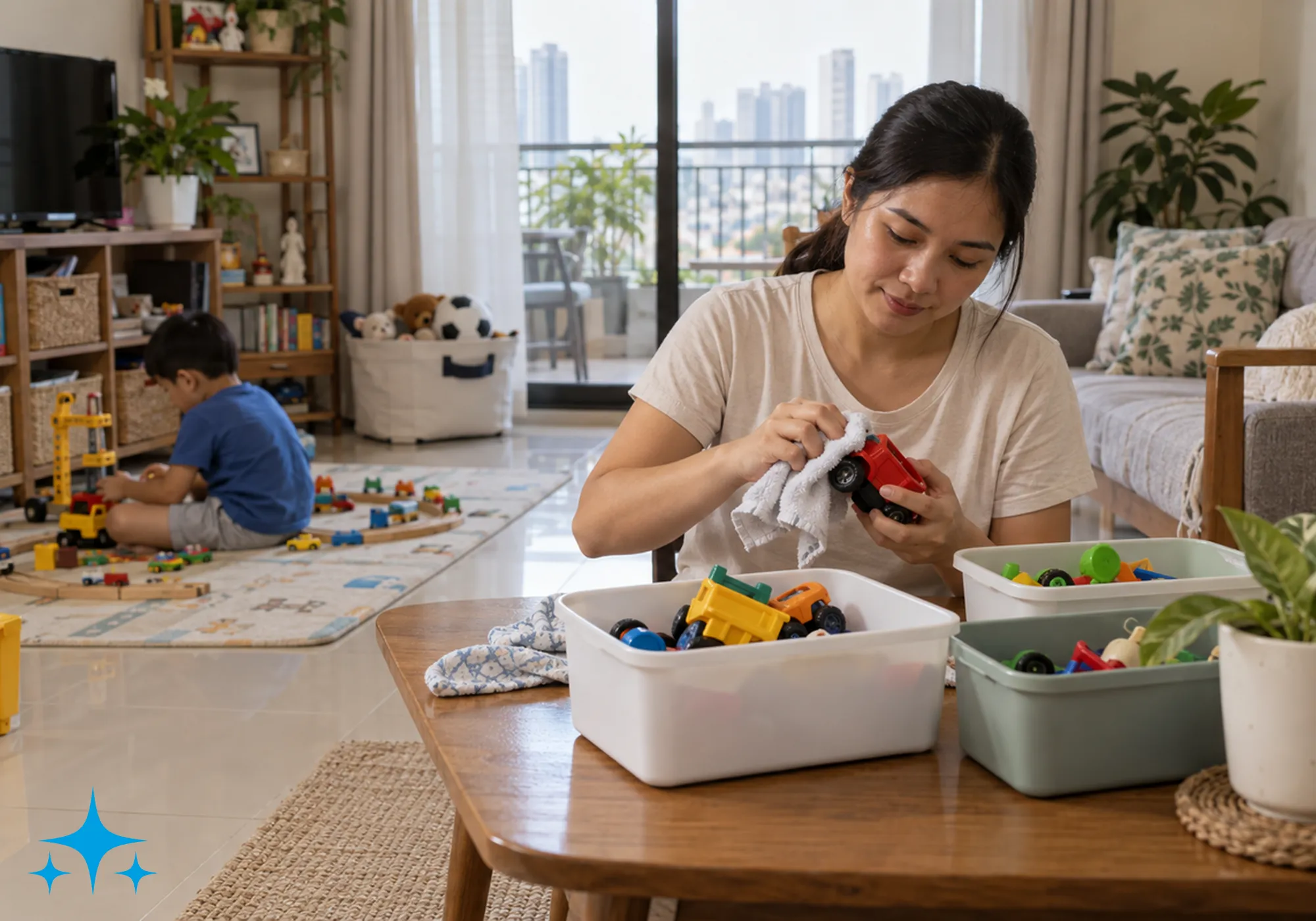 Playroom Toy Cleaning