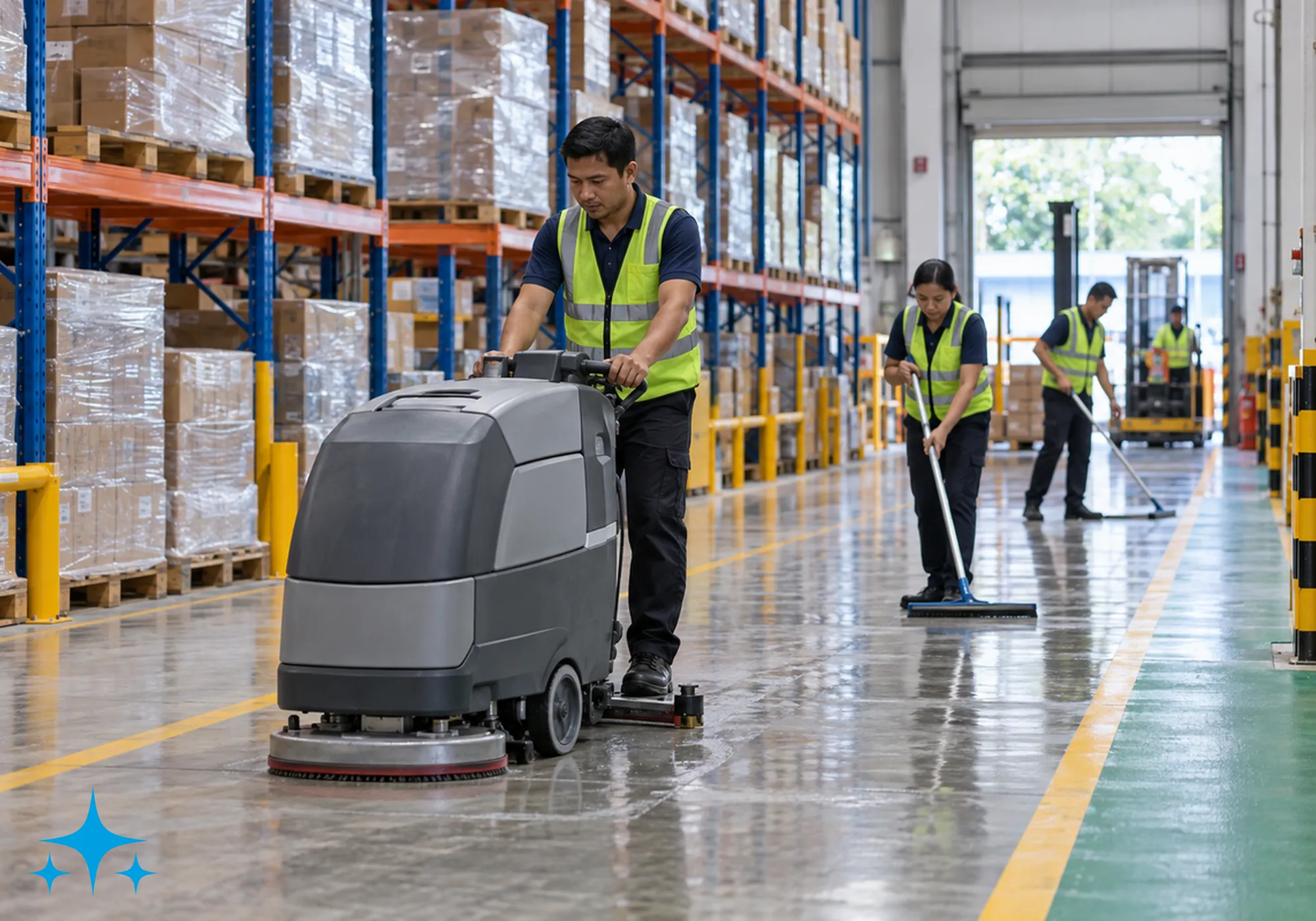 Warehouse Floor Cleaning